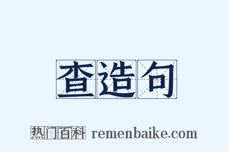 查造句是什么意思的图片